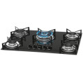 5-Burner Cooktop Black Hobs