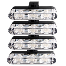 4LED Strobe Lights Flasher for All Cars: Red and Blue FSO Flash Strobe Light