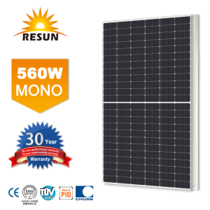 560W 144 Panel solar de mitad de punto superior celular