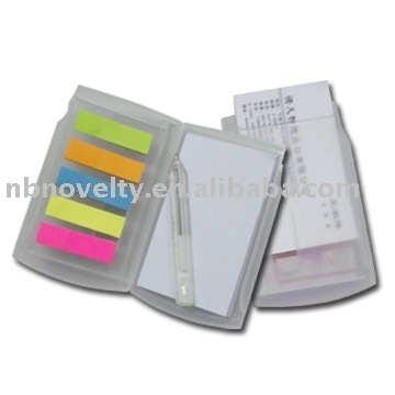 block note pad with pen