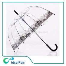 auto open clear dome umbrella