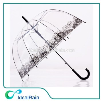 auto open clear dome umbrella