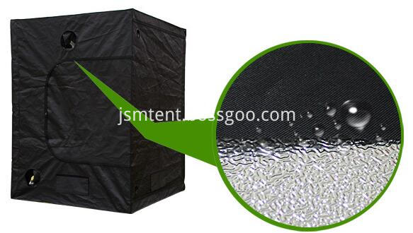 Reflective mylar plant growing tent