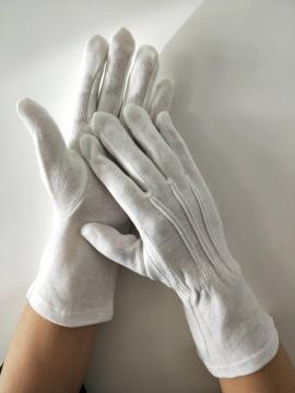 Gloves White Dotted Palms