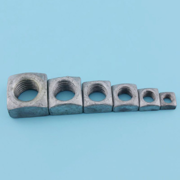 Galvanized Square Nuts for Pole Line Hardware