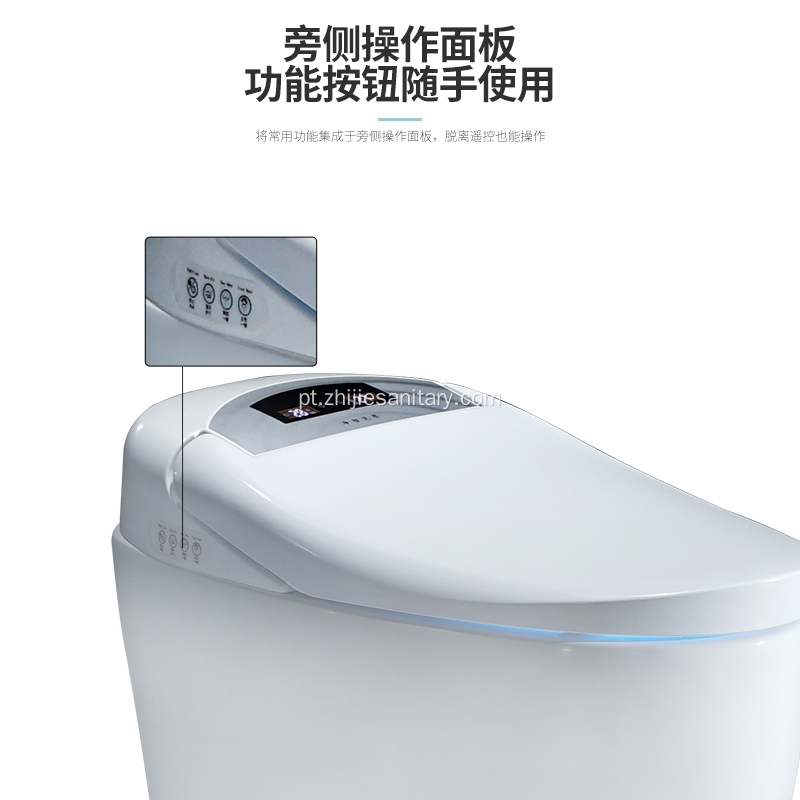 Sanita inteligente com descarga automática e vaso sanitário inteligente