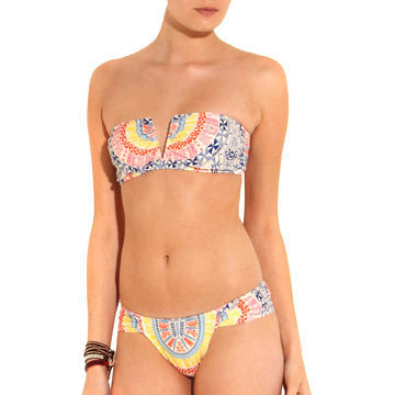 Strapless Sports Bikinis in Fashion Pattern, Design Customer's Own Bikinis, OEM/ODM Orders Welcome