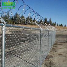 chain link fence steel iron wire diamond mesh