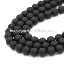 Wholesale Cheap Loose Gemstone Matte Black Onyx Agate Gemstone,Onyx Beads For Jewelry Making