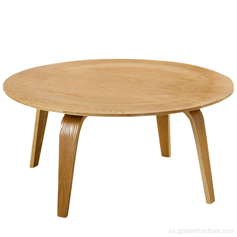 Mesa de café de madera contrachapada de Eames