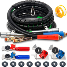 15Ft 3 in 1 Truck Air Line ABS Power Cable with Glad Hand for Semi Truck Brake System
