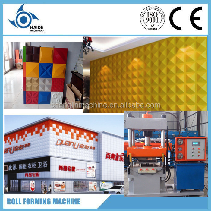 Exterior wall color 3d wall panel tile machine,metal wall panel moulding machine,Machine Manufacturers