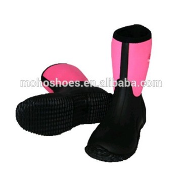 Neoprene half women rain boots,Winterproof Neoprene rain Boots