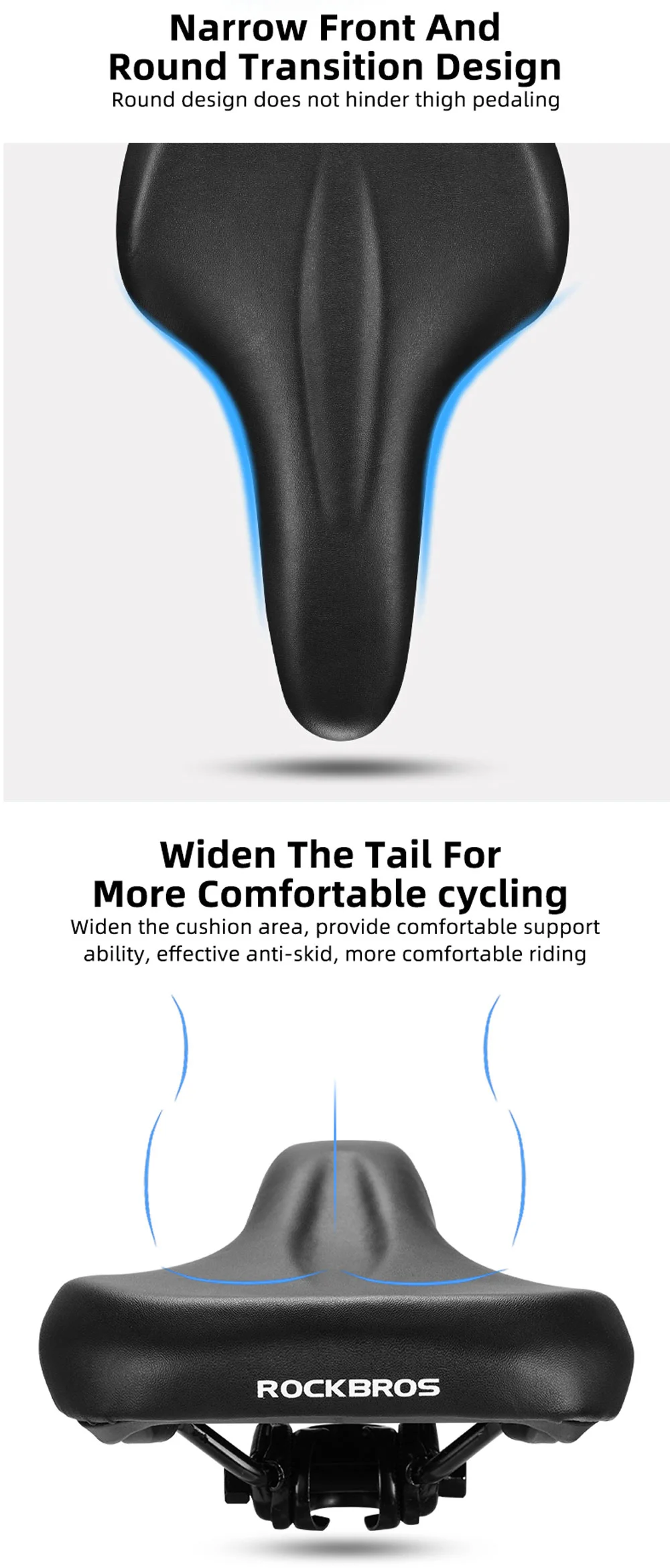 up Bicycle Saddle Seat Soft Cushion Bike Seat Men Women Padded Saddle Hollow PU Leather Bicycle Saddle