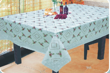 Table Linens With Lace Edge 140 x 180cm