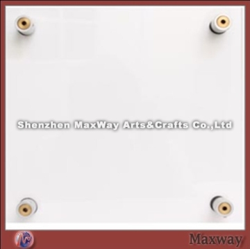 Wall-hanging Clear Acrylic Catalog/Certificate Frame with Standoffs