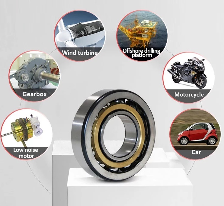 high precision angular contact ball bearing 7203 BECBP 7303 BECBP 7203 BECBM size 17x40x12mm rodamiento
