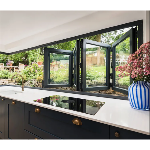 Commercial Aluminum Balcony Folding Windows