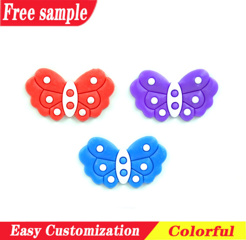 Butterfly pattern PVC decoration shoes charms accessories