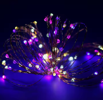 Copper Wire Christmas Fairy String Lights 220V Battery Operated LED Rice Lights