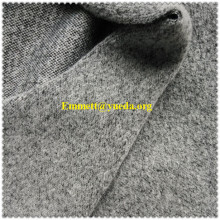 wool polyester mixed knit boiled wool fabric for overcoat