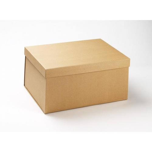 Natural Brown Folding Kraft Gift Boxes with lid