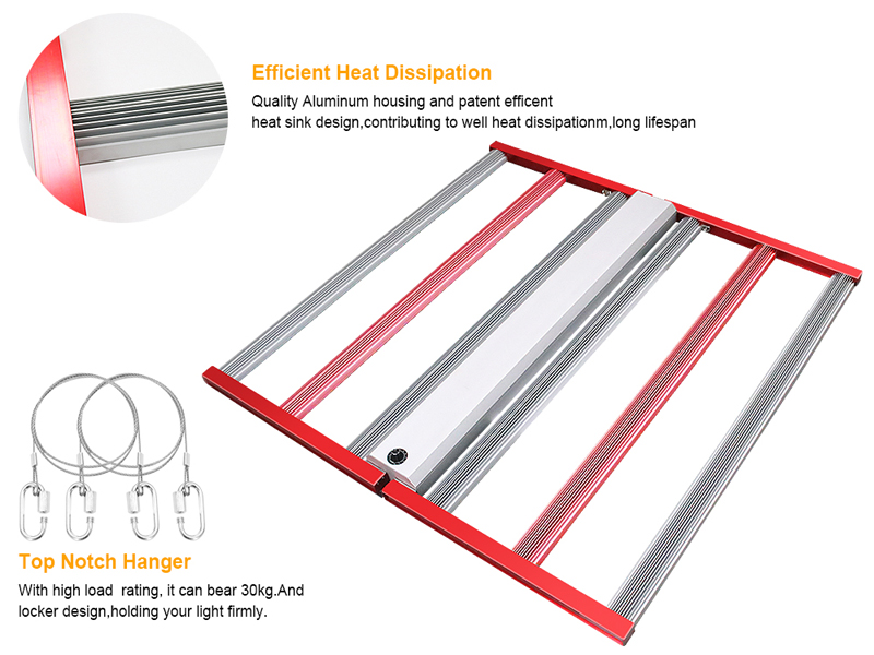 Aglex 700W เติบโตแสง qauality สูงกระจายความร้อน