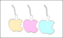 Apple Shape Mobile Novelties / Charms Enamel, Nickel Plated Custom Souvenir