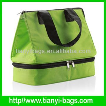 Double layer ice cooler bag insulated