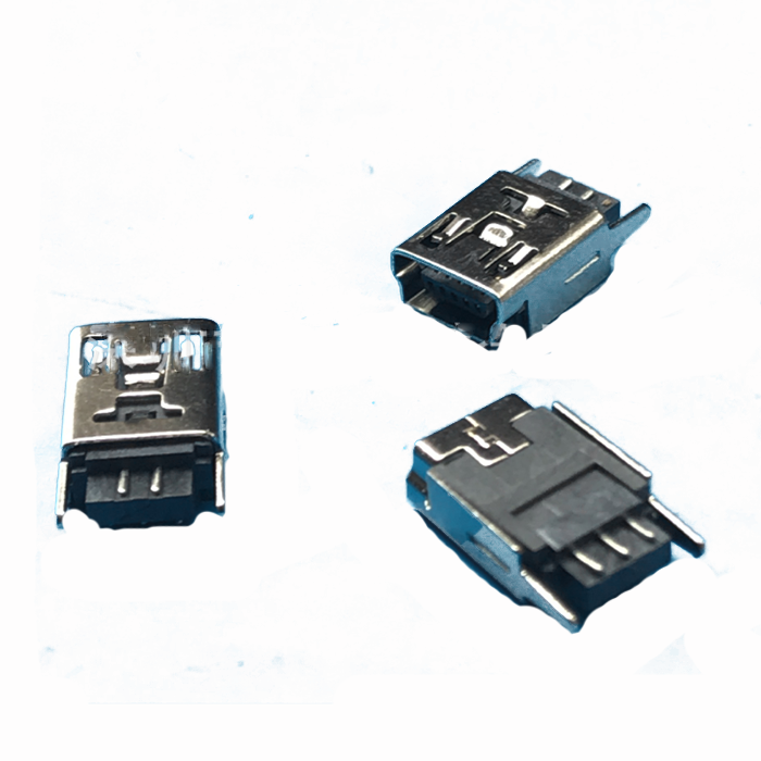 Mini USB 5P Receptacle Solder B Type