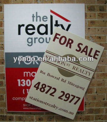 Printed Correx PP Advertising Boards