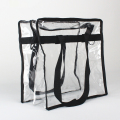 Sac fourre-tout en PVC en vinyle transparent avec une bandoulière