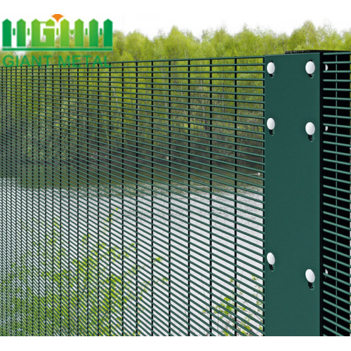 Keselamatan tinggi Galvanized Steel Dikimpal 358 Mesh Fencing