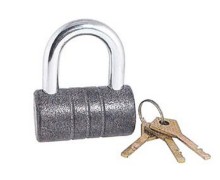 Russian Type Padlock Plated Iron Padlock (J0805)