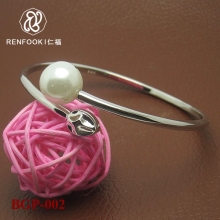wholesale 925 sterling silver pearl bangle bracelets
