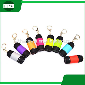 Mini led flashlight keychain hand torch mini USB torch Mini USB Chargeable Fashion Personal Hand Torch