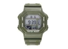Army Green Japan Movement Waterproof Sport LCD Digital Watc