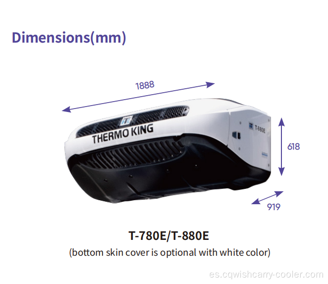 Thermo King Unidad de refrigeración T-780E T-880E T-1080E T-1280E para el sistema de enfriamiento