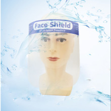 Visor de proteção facial de plástico transparente reutilizável