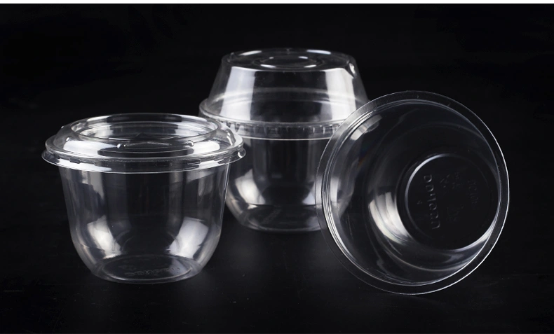 Wholesale Price Disposable Clear Plastic Pet/PLA Ice Cream Cup Yogurt Cup