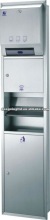 Stainless steel multipurpose paper towel dispenser & hand dryer & waste bin