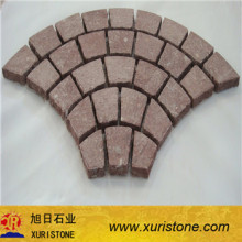 dark red granite decorative paving stone