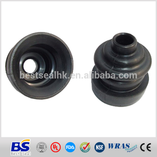 Custom molded flanged rubber bellows