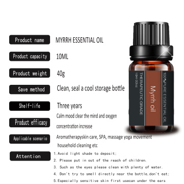 10ML Myrrh Essential Oil Therapertic Grade for Aromatherapy