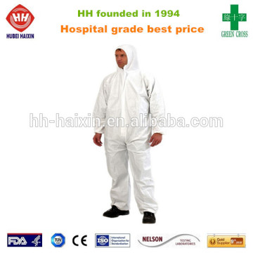 High Protective Disposable Overalls S White