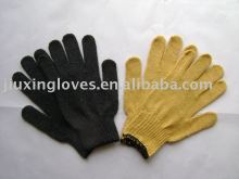 Cotton/polyester string knit glove