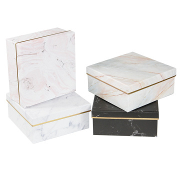 Boîte cadeau en marbre grand emballage pour le maquillage