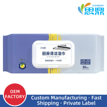 Large bag kitchen wet wipes with high volume