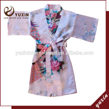 Chinese silk children kids robe, children spa robes CR0011