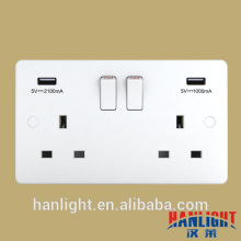 13A Double USB 3.1A Switch Socket Outlet